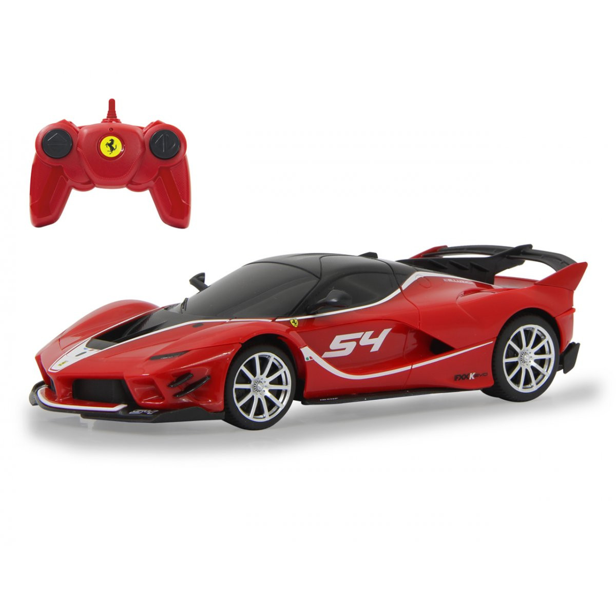 Jamara Germany Ferrari FXX K Evo schaalmodel 1:24, rood, 27MHz