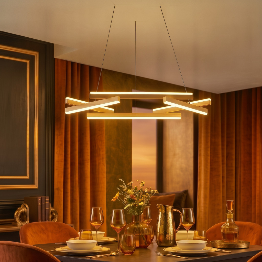 Lyora Hanglamp Hyde zwart met goud/messing