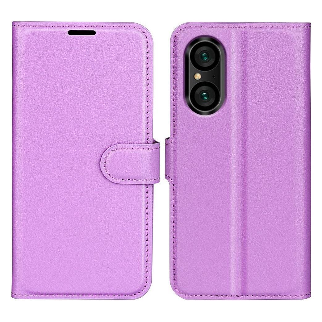 Cover-Discount Sony Xperia 5 V - Leder Etui Hülle violett (Sony Xperia 5 V) (660159300H)