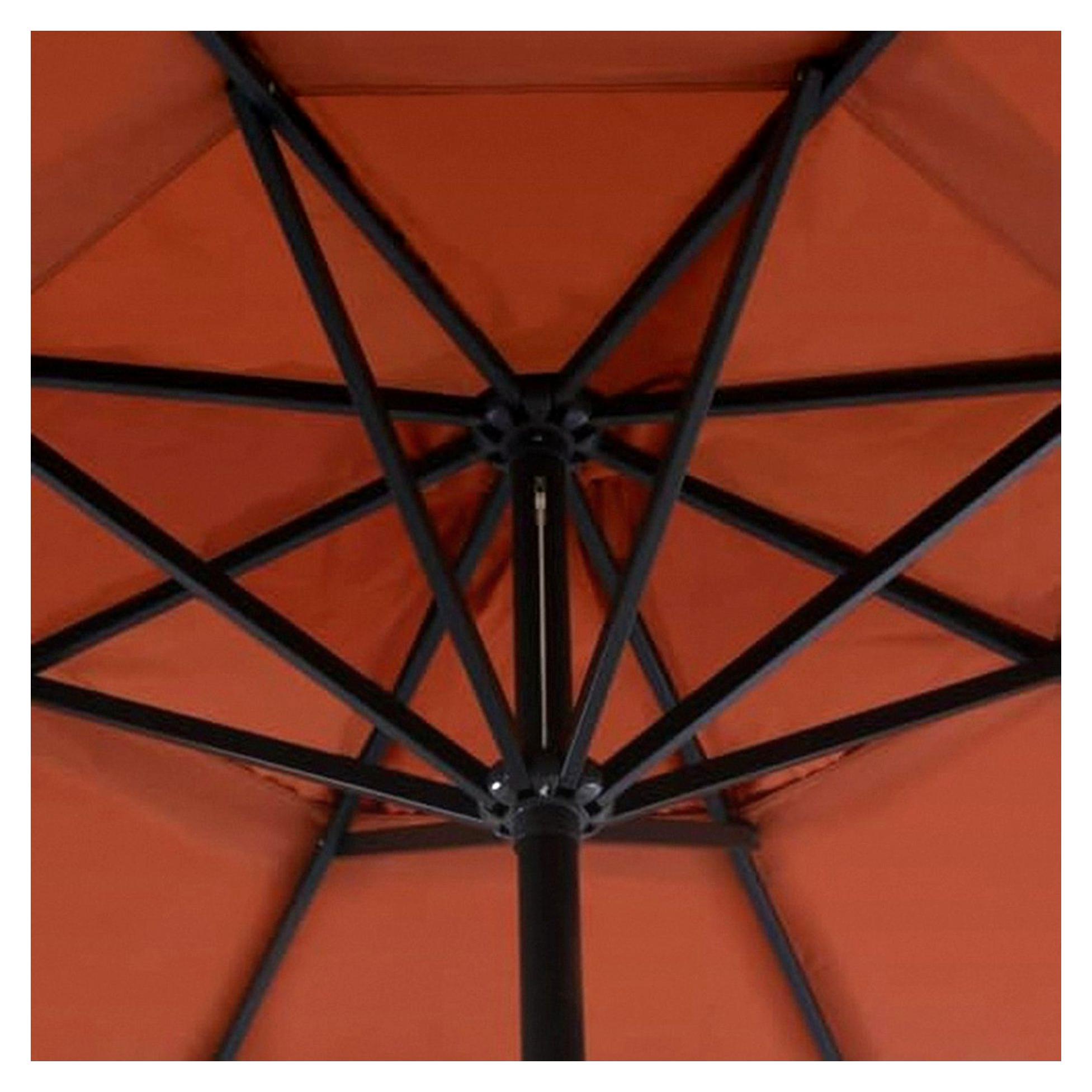Sonnenschirm 500 cm Terrakotta-Rot Ampelschirm Marktschirm Gartenschirm