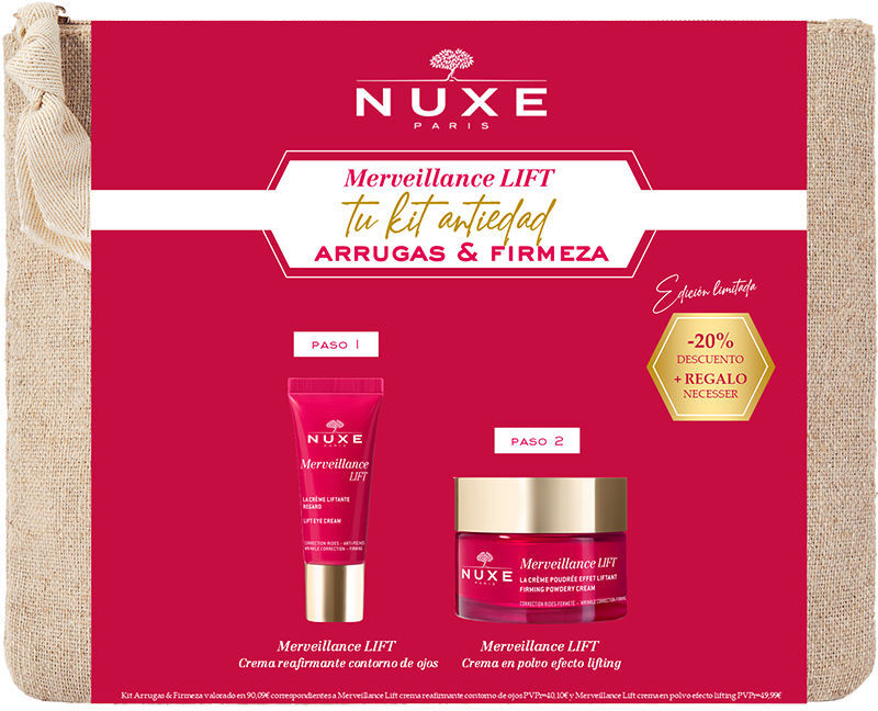 Nuxe Merveillance Lift ANTI-AGING Routine LIFT-FIRMNESS Day & Eyes Case 2 pcs