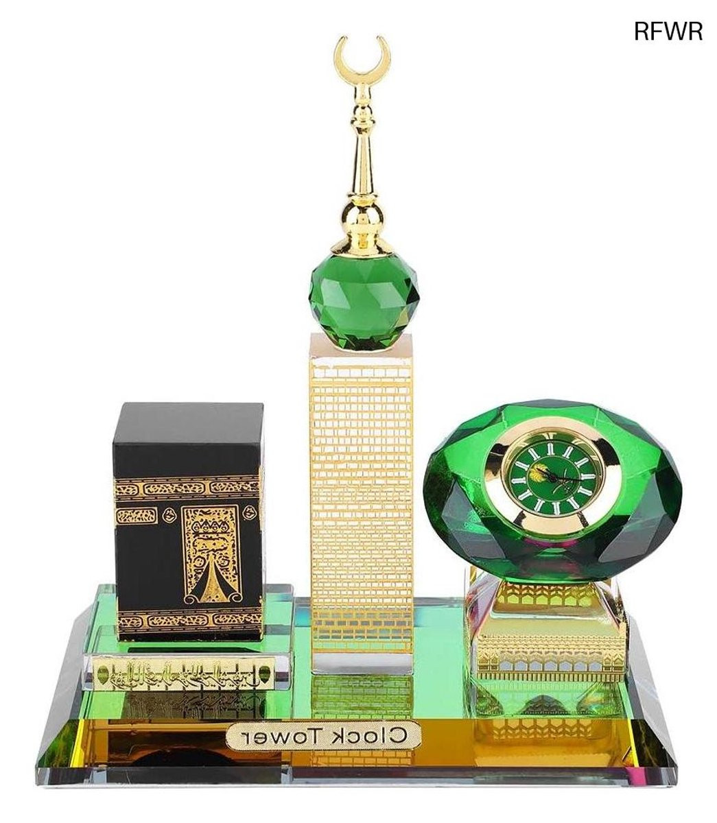 RFWR Klok met Kaaba Model voor Thuisdecoratie en Islamitische Architectuur