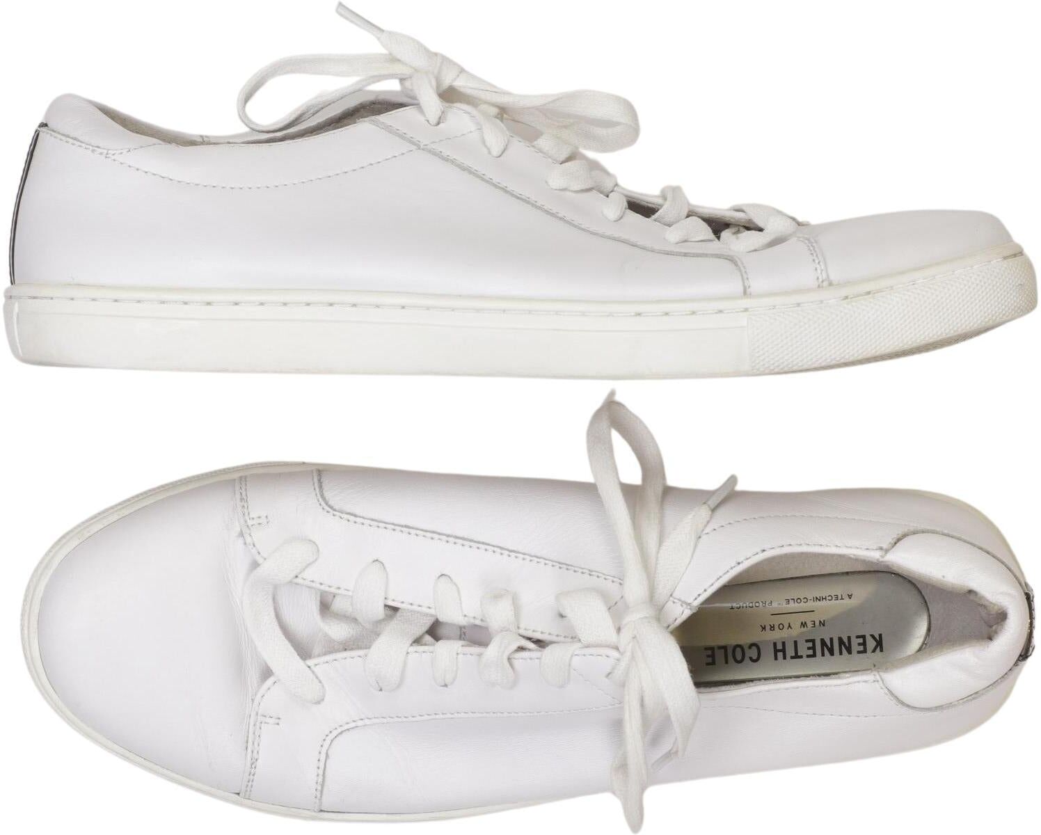 Kenneth Cole Herren Sneaker, Weiß, Gr. EU 41 (US 8), Leder - Second Hand