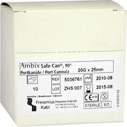Ambix Safe-Can Portpunktionskan. Gebogen 20Gx25Mm 10 ST
