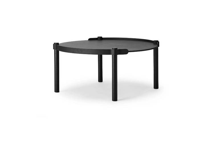 Cooee Design Table Woody Ø80 cm Chêne teinté noir
