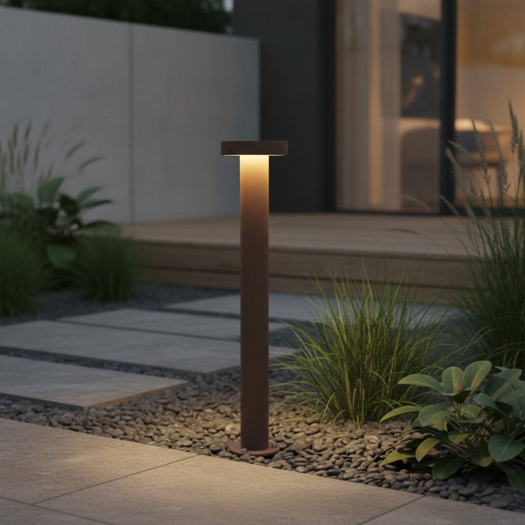 Lyora Design Tuinlamp Gong - Roestbruin - Hoogte: 60 cm
