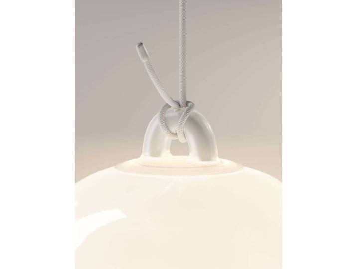 Oblò Pendelleuchte Small 3000K Silk Weiß/Weiß - Lodes - Wohnzimmer - Glas