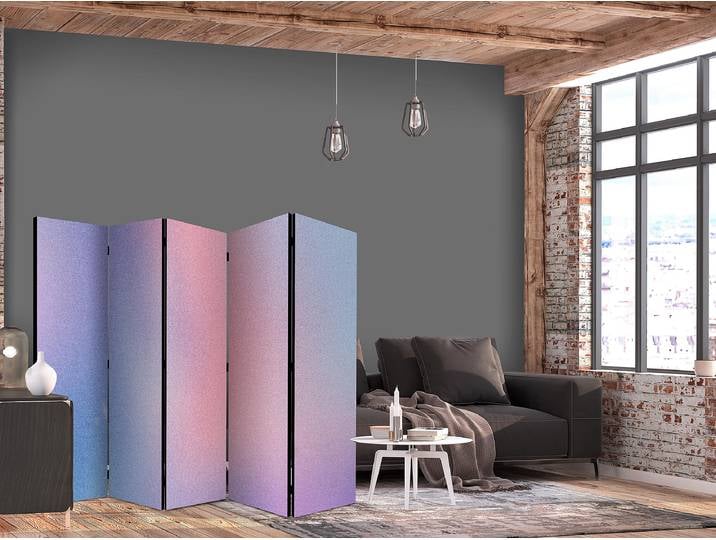 Paravent Rainbow Gradient 2-seitig Andere Pink 225 x 172cm