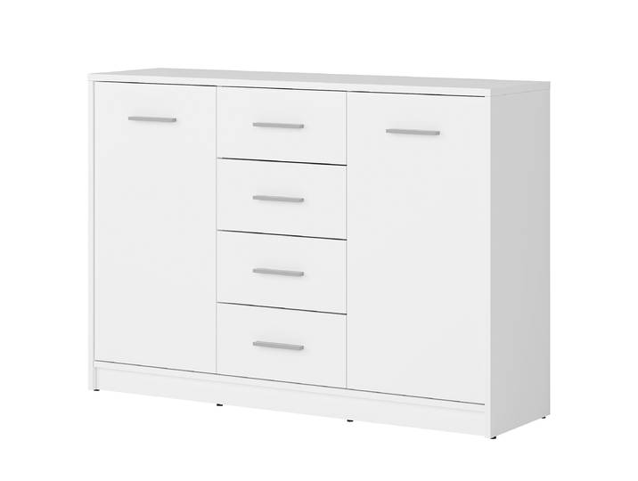 Commode Gidron 118 x 84 x 33cm Blanc/Blanc