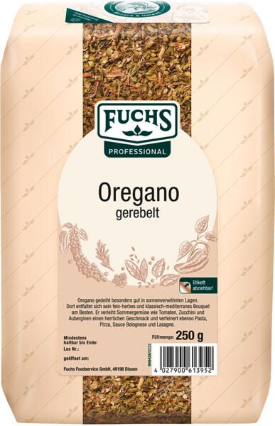Fuchs Oregano gerebelt 250,0 g 380779002