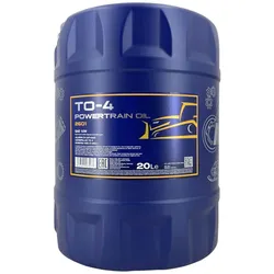 Mannol 2601 TO-4 Powertrain 10W Getriebe Hydrauliköl 20 l
