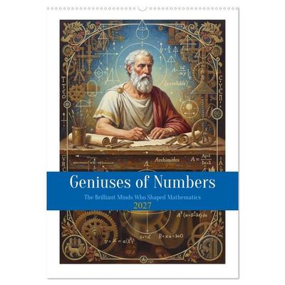 Geniuses of Numbers (Wall Calendar 2027 DIN A2 portrait), CALVENDO 12 Month Wall Calendar