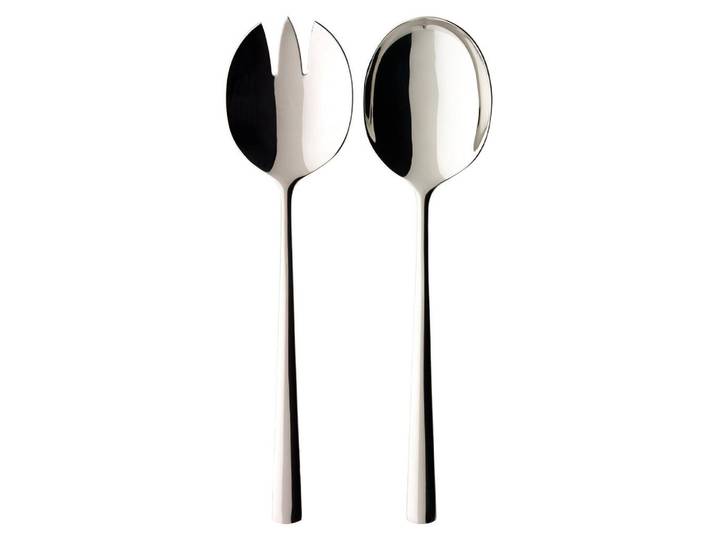 Villeroy & Boch Salatbesteck Blacksmith edelstahl 2-tlg., Edelstahlfarben, Metall, 2 cm, Besteck, Salatbesteck