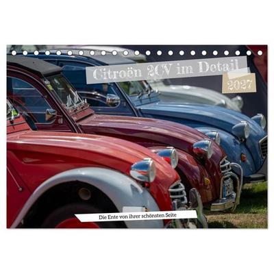 Citroën 2CV im Detail (Tischkalender 2027 DIN A5 quer), CALVENDO Monatskalender