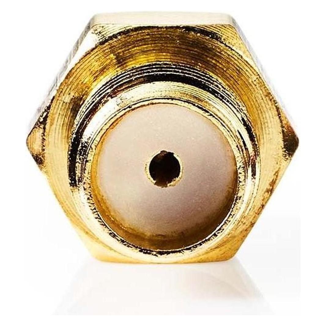 Nedis SMA Adapter - SMA-Buchse Reverse Polarity - SMA-Buchse - Vergoldet - 50 Ohm - Gerade - Kupfer (Antennenkabel) (CSGB02113GD)