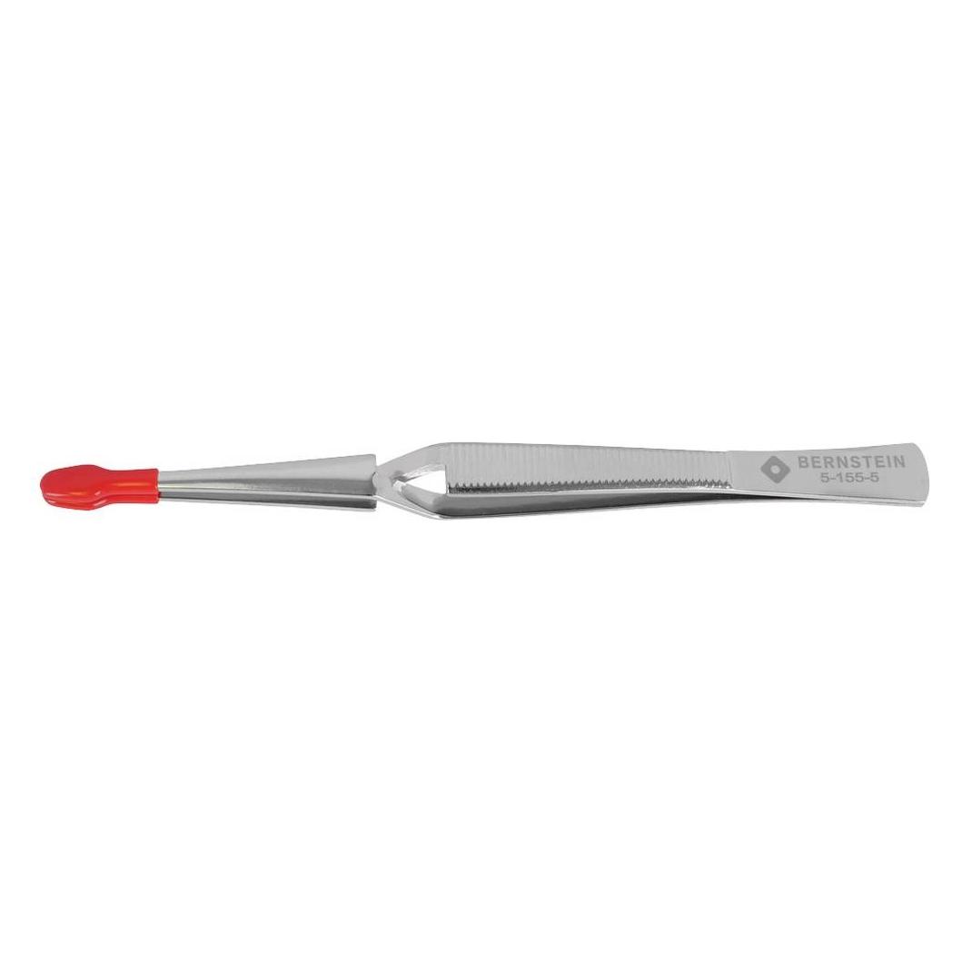 Bernstein Kreuzpinzette gerade 160mm Form R30 Spitze isoliert (5-155-5)