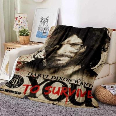 Uplift Picks The Walking Dead Zombie Throw Blanket Soft Flannel Sofa And Bed Cover 14 100x130 Cm