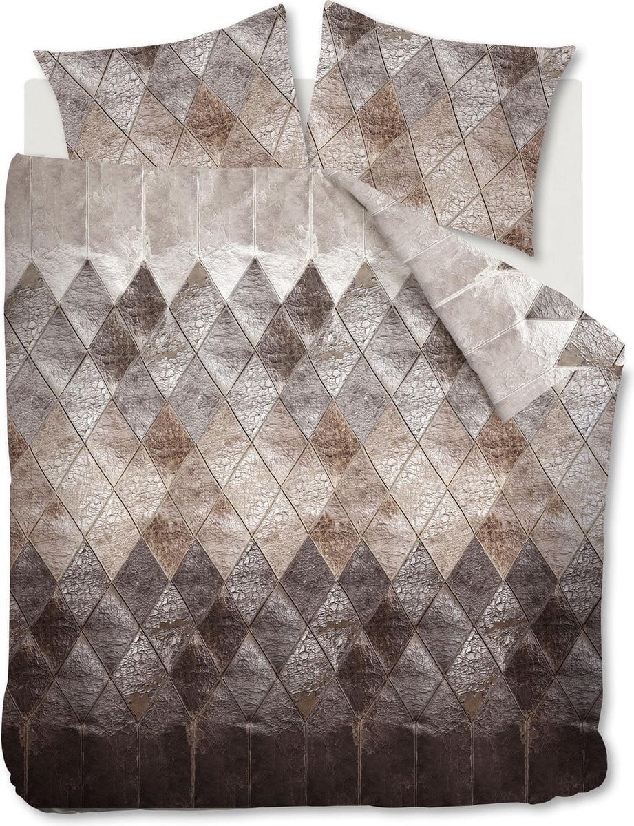 At Home with Marieke Leather Dekbedovertrek Tweepersoons 200x220 cm Natural
