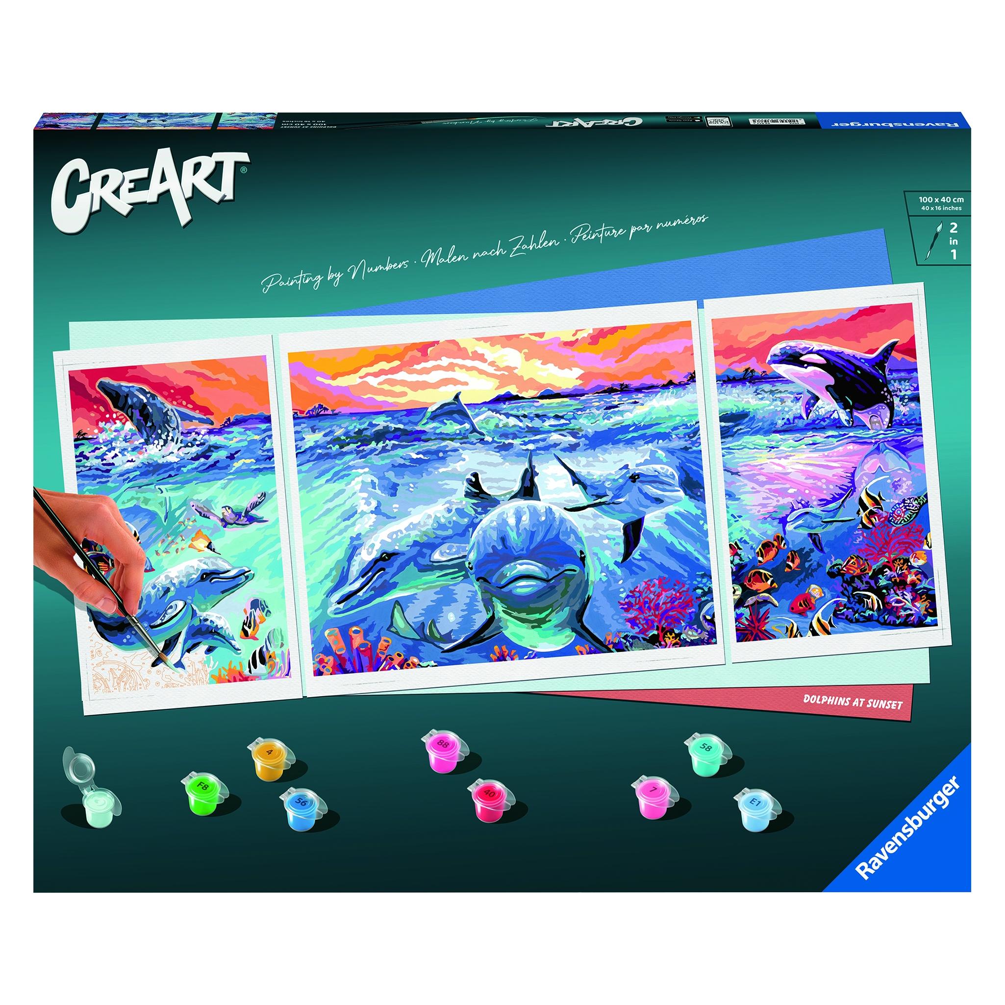 Ravensburger CreArt Dolphins at Sunset (00.023.577)