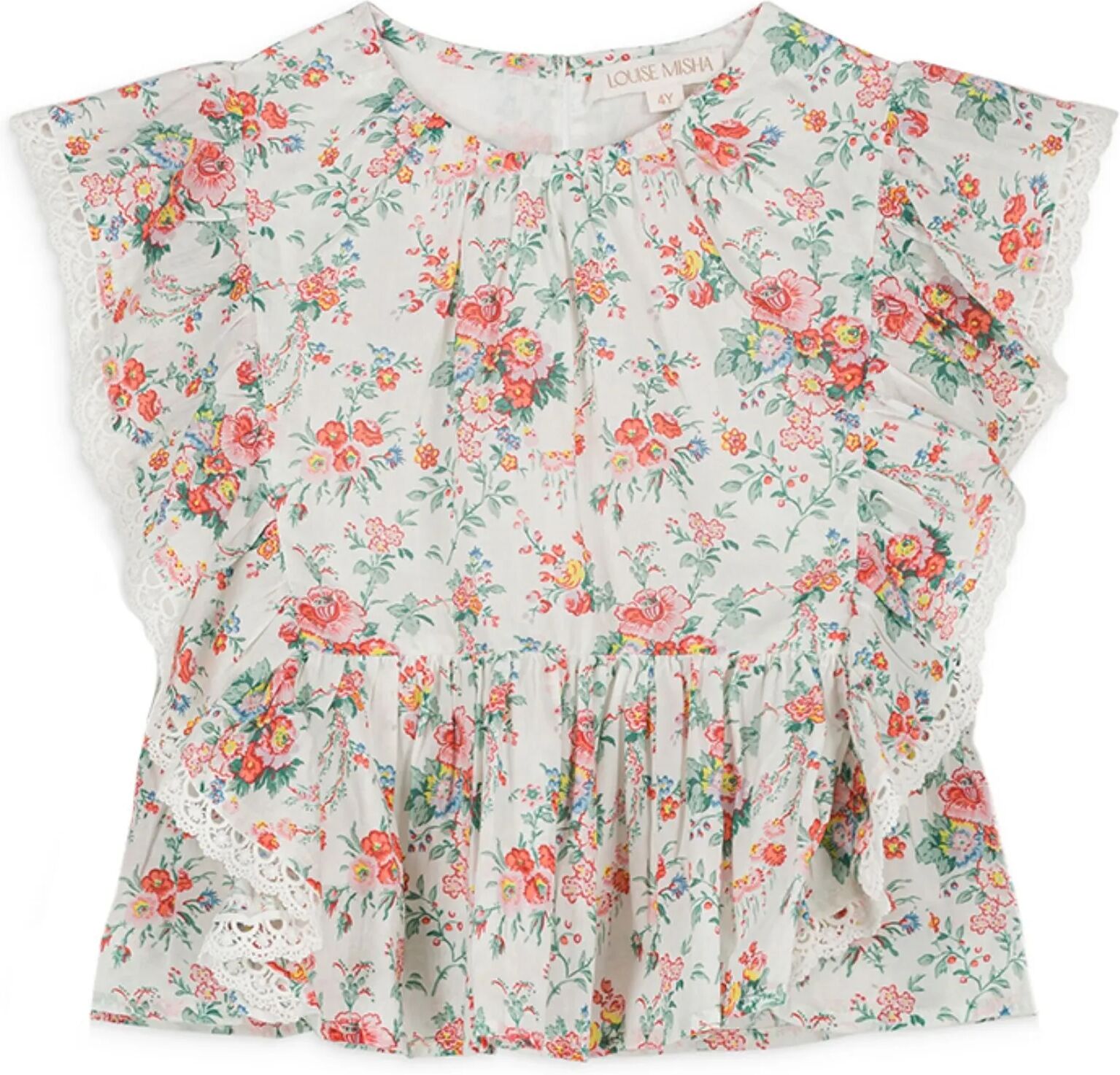 Louise Misha Blouse Inès Coton Bio Crème 8 ans