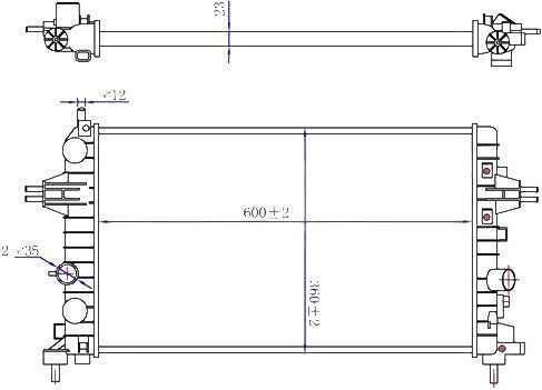 TYC 725-0036-R Engine radiator