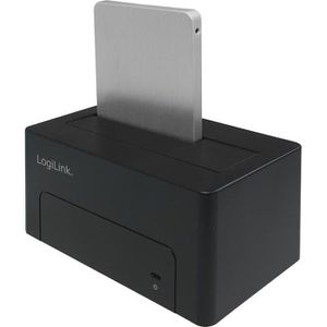 LogiLink Festplatten-Dockingstation QuickPort, 2,5 & 3,5 Zoll, für 1 SATA Festplatte, USB 3.1