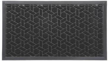 Evideco Heavy-Duty Dirt-Trapping Rubber Doormat with Raised Pattern