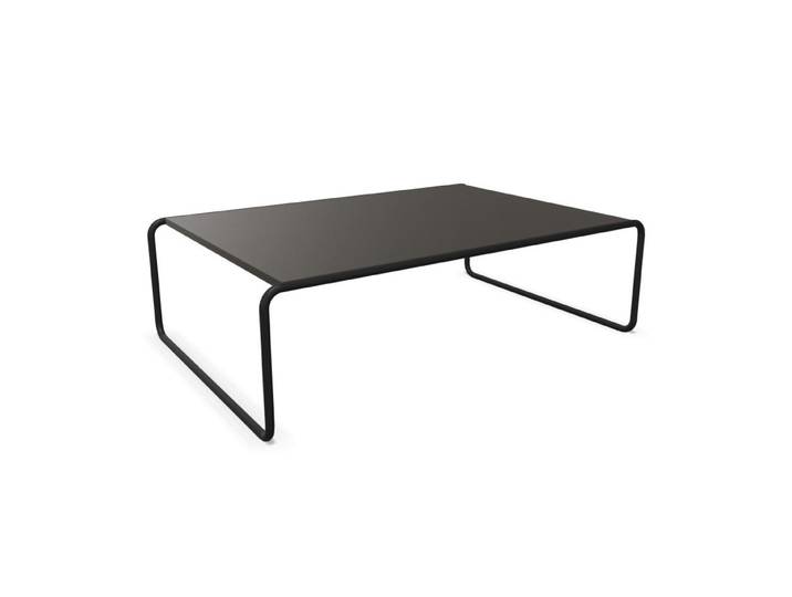 THONET table basse B 20 B (Noir - Hêtre I et acier noir opaque)