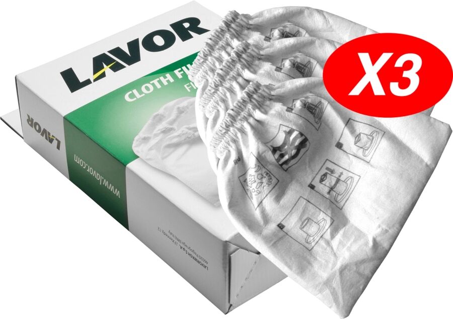 Lavor KIT 3 FILTRI PANNO VAC,RUDY,WTP,FREDDY,POKER,KOMBO