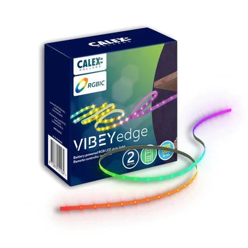 Calex Vibey LED Strip met Batterijen - 2M - RGBIC + CCT