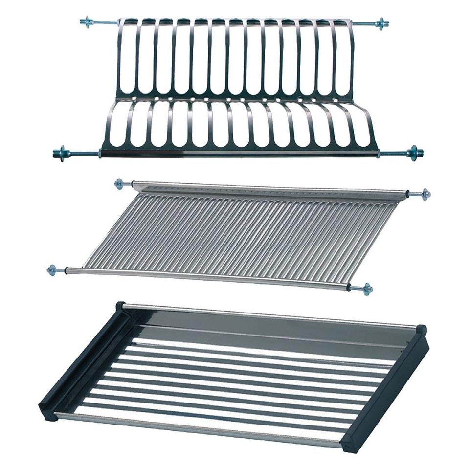 Micel Geschirr- und Gläserabtropfgestell für den Schrank, ecr01, Edelstahl, 700 x 280 x 65 mm (74708603)