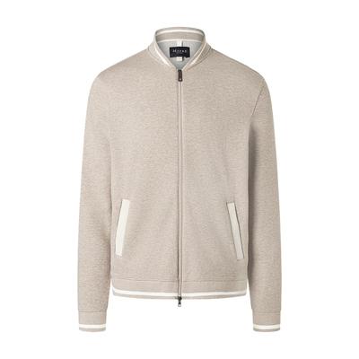 Sweatjacke MAERZ MUENCHEN "Maerz Muenchen 636801 Sweatjacke Herren Bekleidung", Herren, Gr. 56, beige, 93% Baumwolle, 7% Elasthan, Sweatjacken Sweatjacke