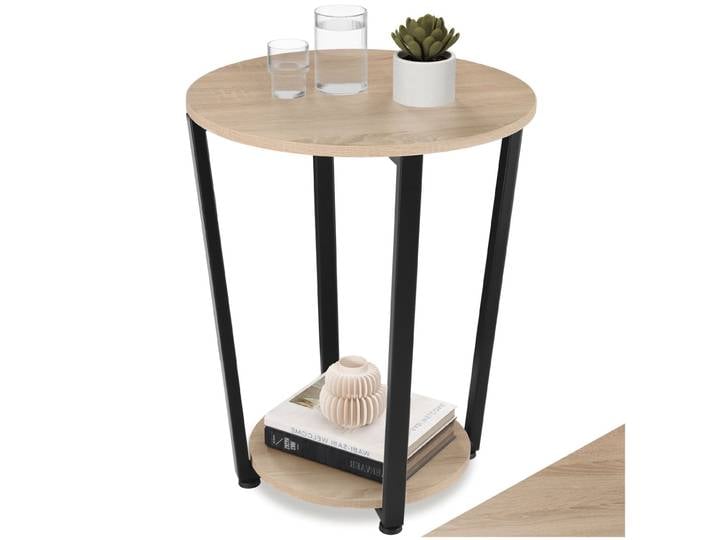 Beistelltisch Swindon 50x62,5cm - Industrial Holz hell, Eiche Sonoma