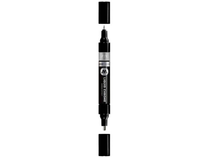 Molotow Vloeibaar chroom Twin Tip Marker - Spiegeleffect Dual Tip Pen - 1,5 & 4 mm penpunt grootte