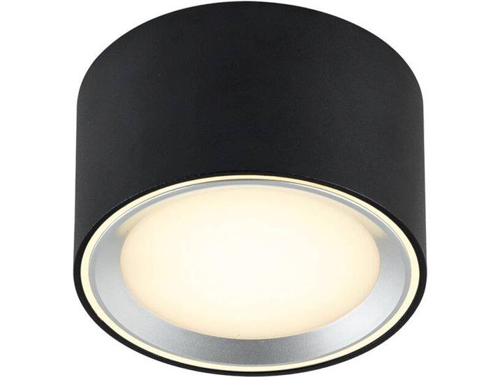 Nordlux LED Spot à monter au plafond Fallon en noir 8\,5W 500lm 60 mm