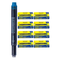 ONLINE® Kombipatrone für Füller blau