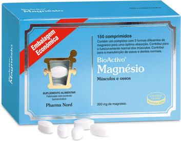 Bioactivo Suplemento Magnésio Funcionamento Músculos 150 comprimidos