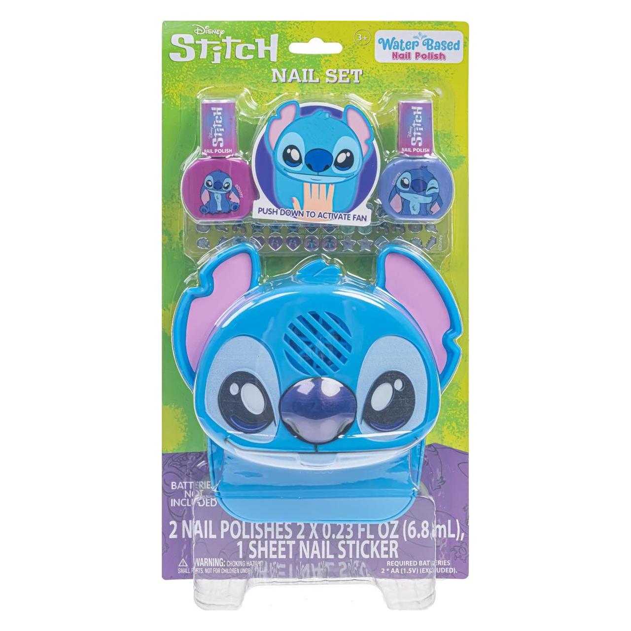 Kids Zestaw Suszarka Do Paznokci 2x Lakier 56x Naklejki Dla Dzieci Lilo I Stitch / Si0095gg (66551823)