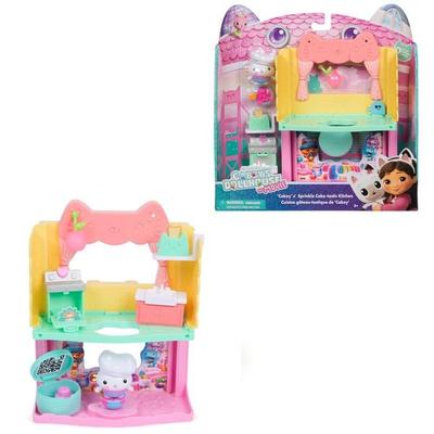 DREAMWORKS GABBY'S DOLLHOUSE: DER FILM - Portal Raum 'Cakeys zuckersüße Sprinkleküche' mit Spielfigur & Zubehör