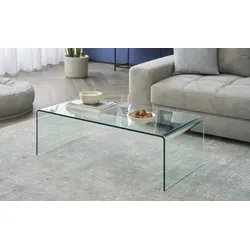 Couchtisch aus Glas Tessera , transparent/klar , Maße (cm): B: 55 H: 35