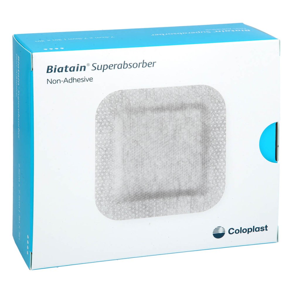 1001 Artikel Medical GmbH Biatain Superabsorber Nicht-haftend 7,5x7,5 Cm 19768330