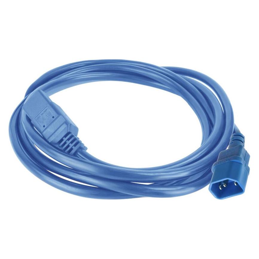 ACT Powercord C14 - C21 IEC60320 blue 1 m (1 m) (AK5380)