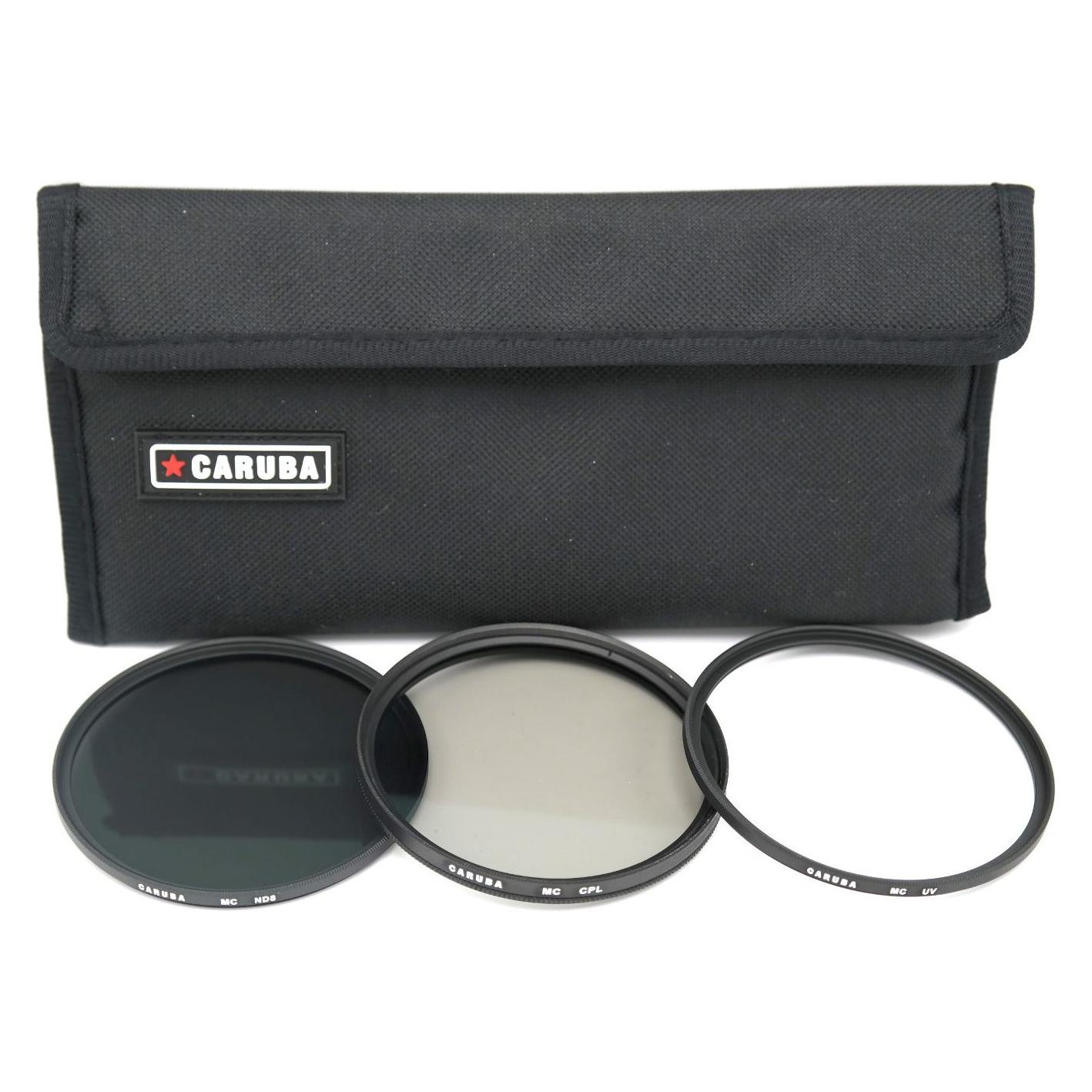 Caruba UV + CPL + ND8 Filter Kit 67mm (67 mm, ND Filter, Polarisationsfilter, UV-Filter) (D44039)