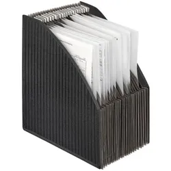 Veloflex Stehsammler-Fächerbox 4446280 schwarz, 32x6 cm