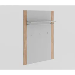 Elfo Garderobenpaneel Kai Holz Eiche Bianco