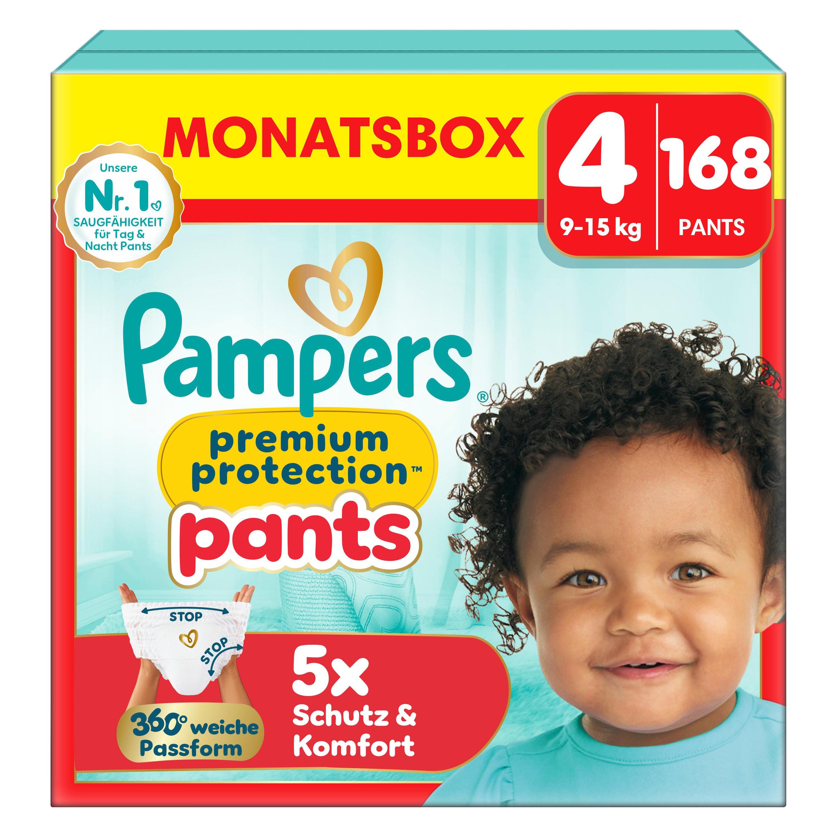 Pampers Premium Protection Pants (Gr. 4, Monatsbox, 168 Stk.) (8006540710494)