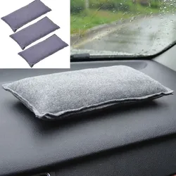 3er-Set Luftentfeuchter mit Silica Gel 1kg - Wiederverwendbar für Auto & Schränke gegen Feuchtigkeit, Schimmel, Gerüche - Grau - bis 500g Aufnahme