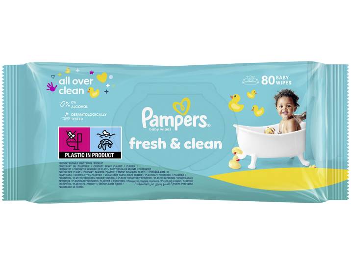 Pampers Fresh Clean Feuchttücher 80 Stück