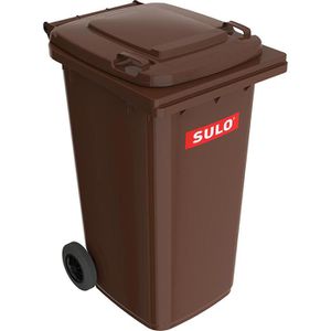 Sulo Mülltonne MGB 240 Liter, braun, aus Kunststoff, mit Rädern