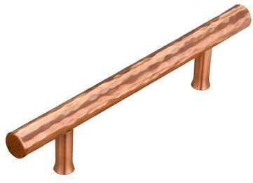 Akicon 3-3/4 Inch Hole Center Copper Kitchen Cabinet Handles 100% Solid Brass Drawer Pulls (5-PACK)